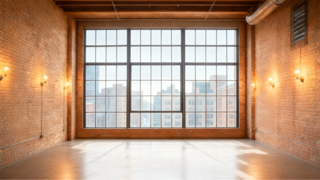 Industrial Loft with Large Window