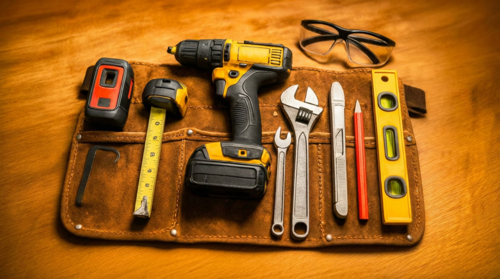 diy tools on wood