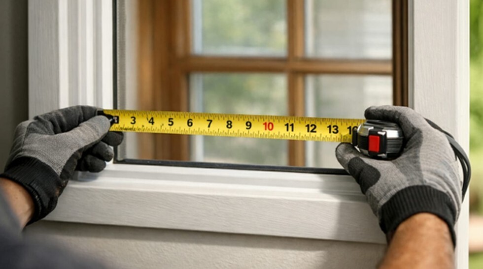 Measuring for insert replacement windows uses the existing frame as the reference
